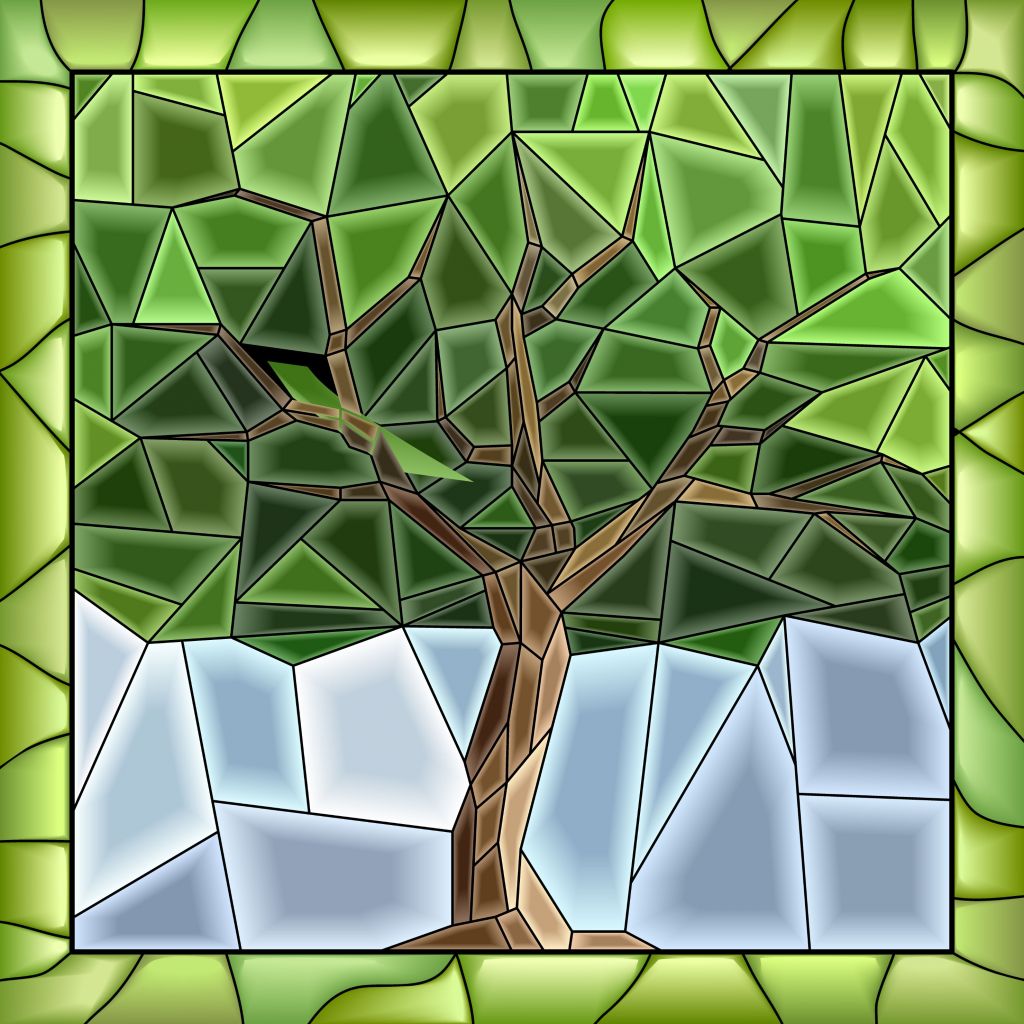 Mosaïque d'un arbre