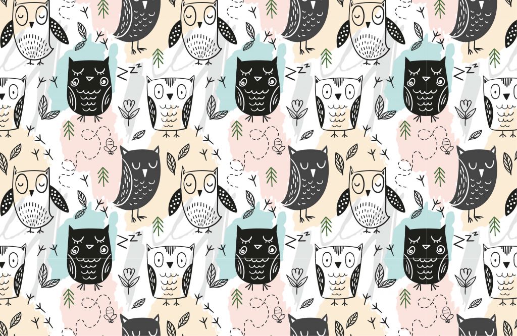 Motif de hiboux