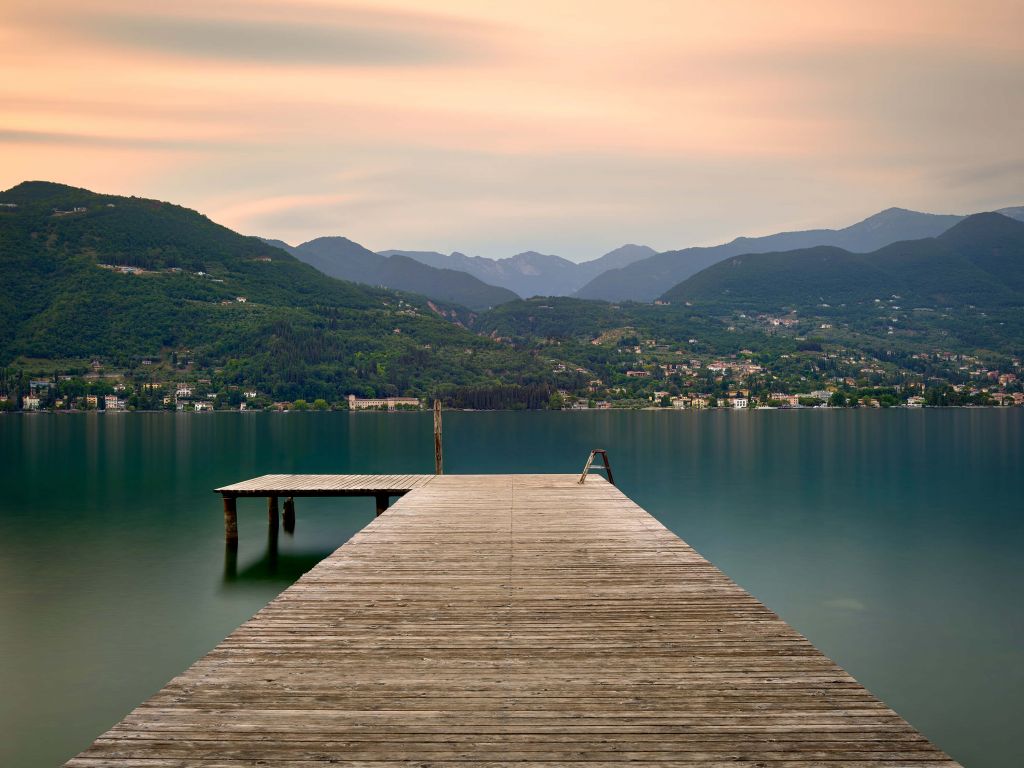 Jetée au lac de Garde