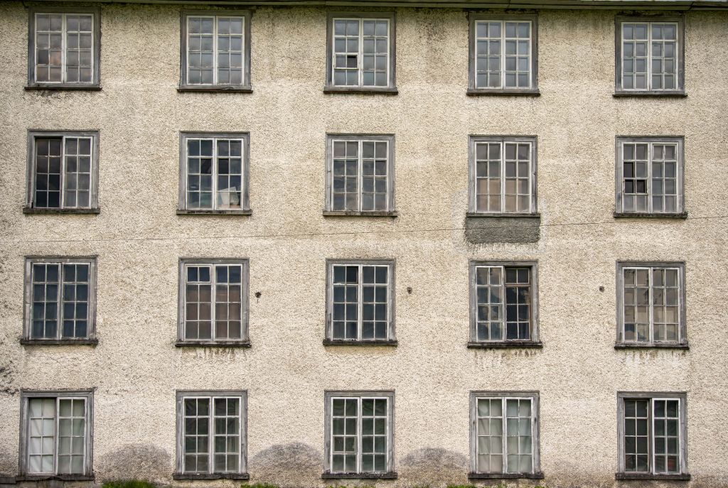 Pignon d'une ancienne usine