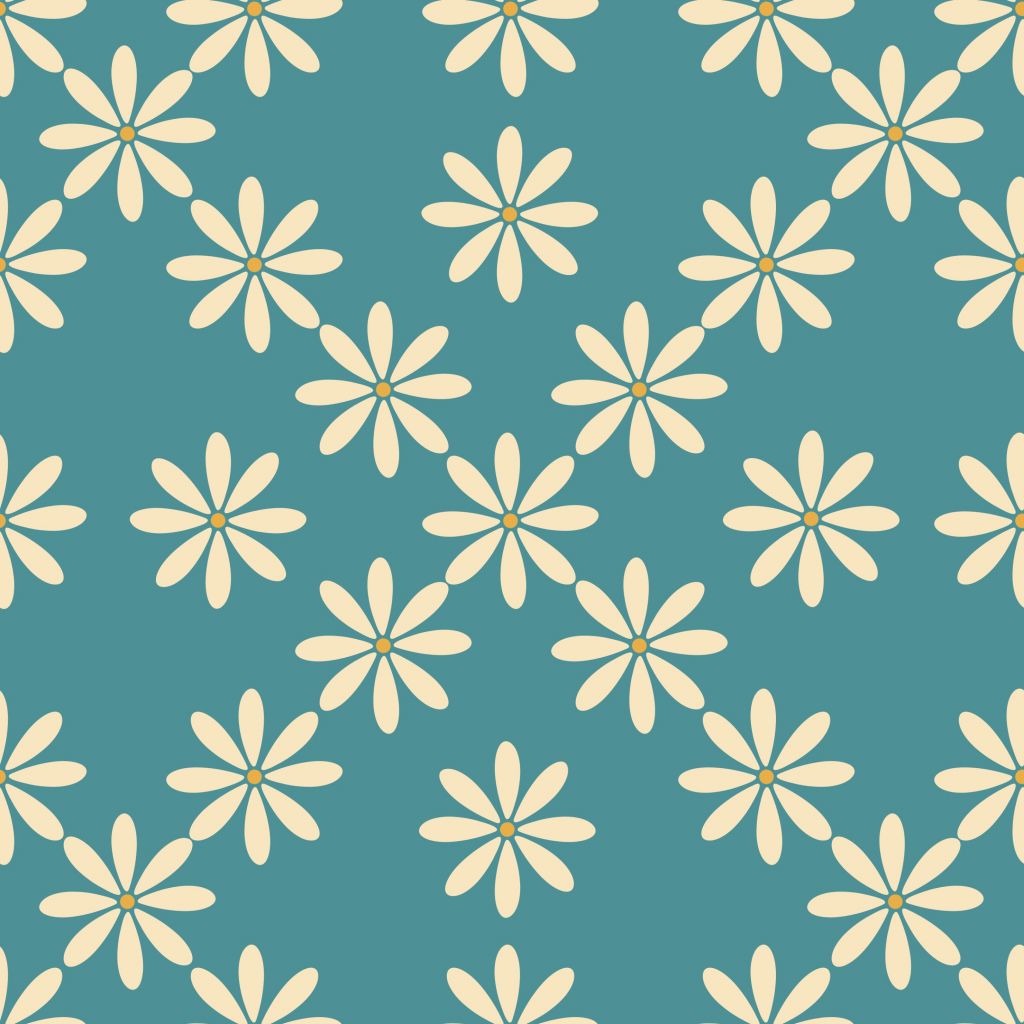 Fleurs rétro
