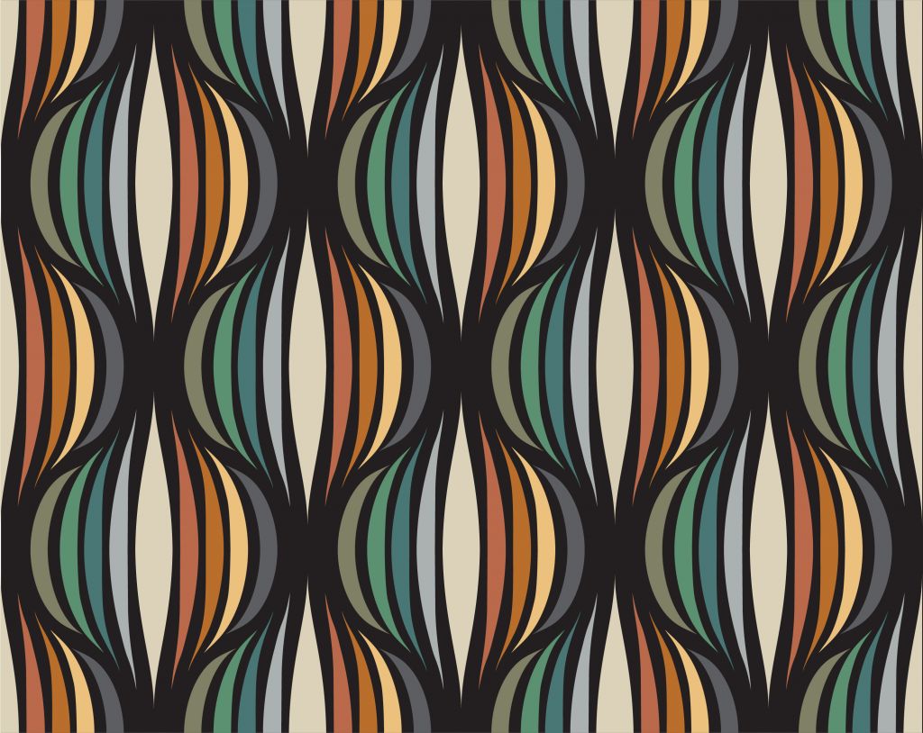 Motif de style rétro