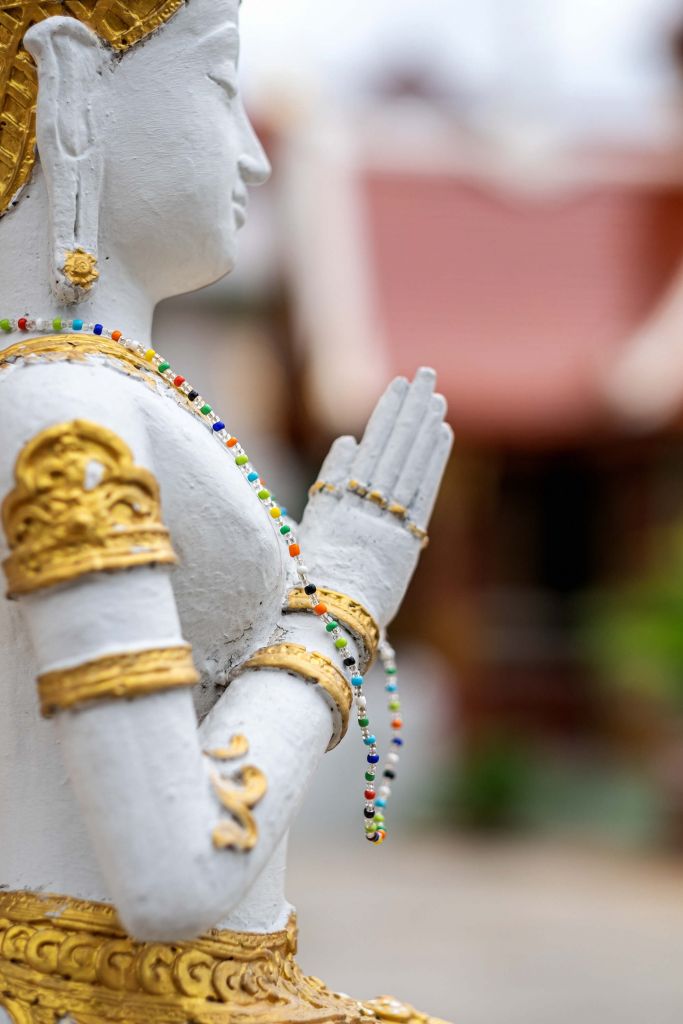 Temple du Bouddha blanc et or de Bangkok (Thaïlande)