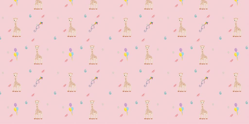 Anniversaire Sophie la girafe® rose