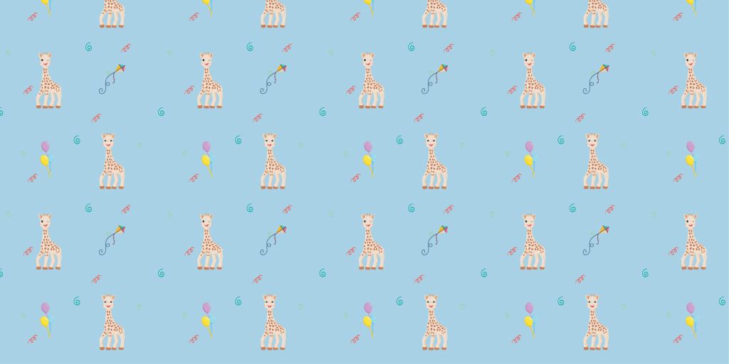 Anniversaire Sophie la girafe® bleu