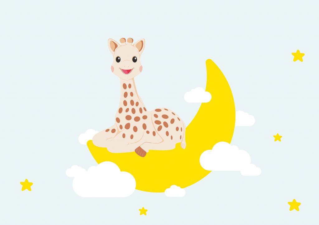 Sophie la girafe® sur la lune