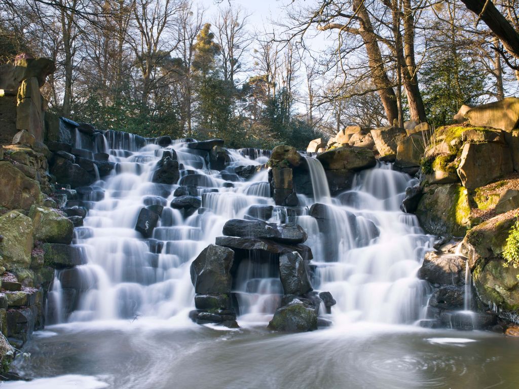 Chute d'eau en hiver