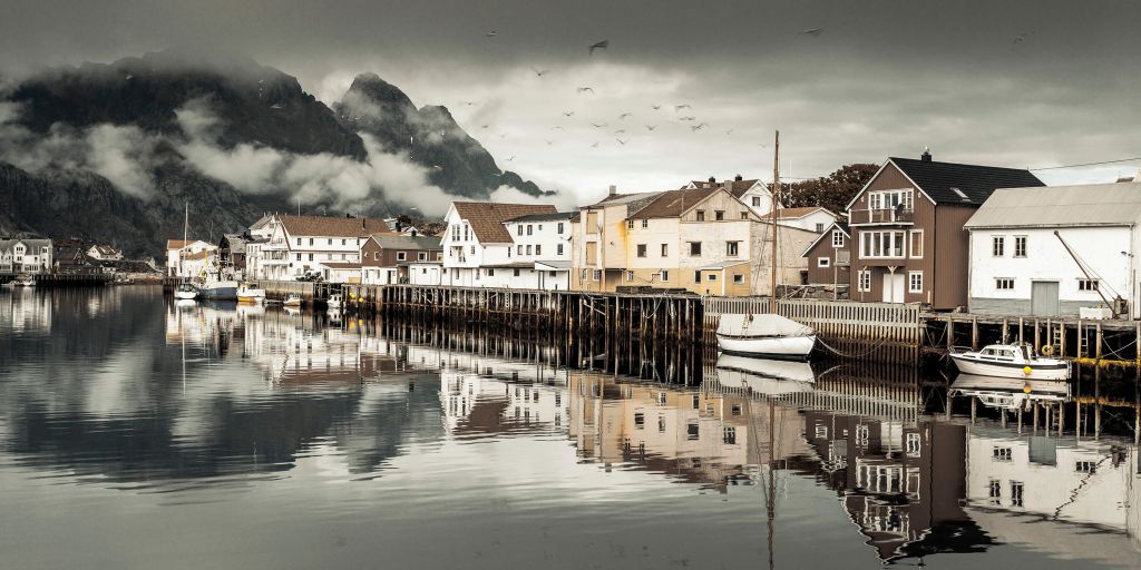 Village de pêcheurs sur les îles Lofoten