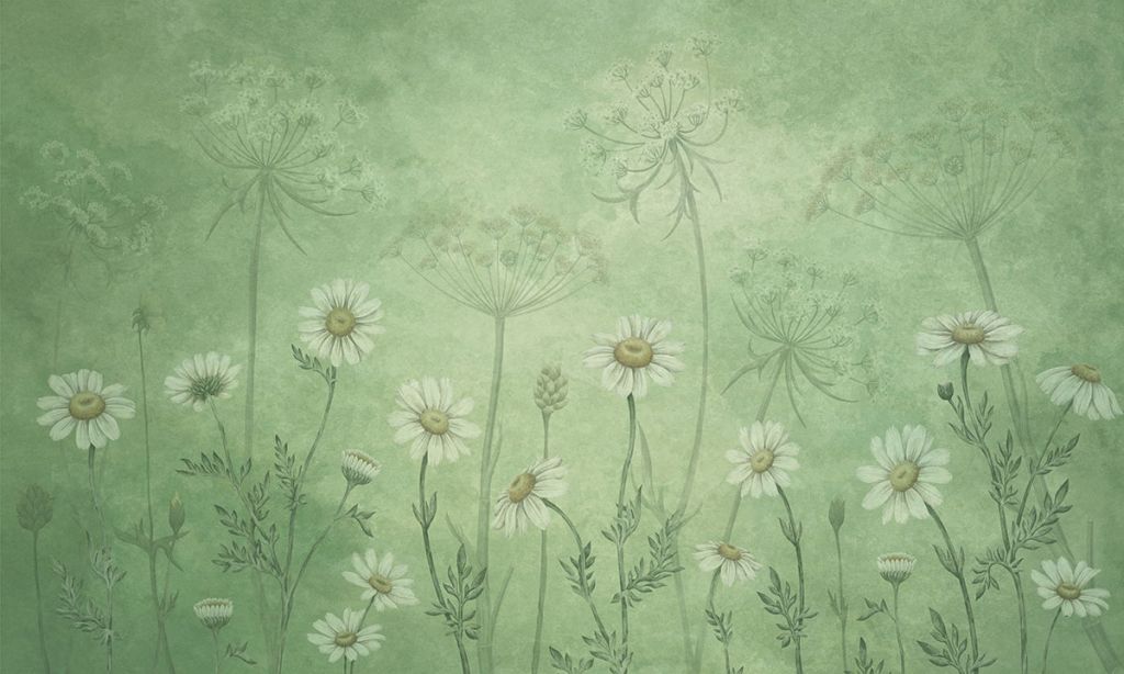 Dazzling Daisies - Green