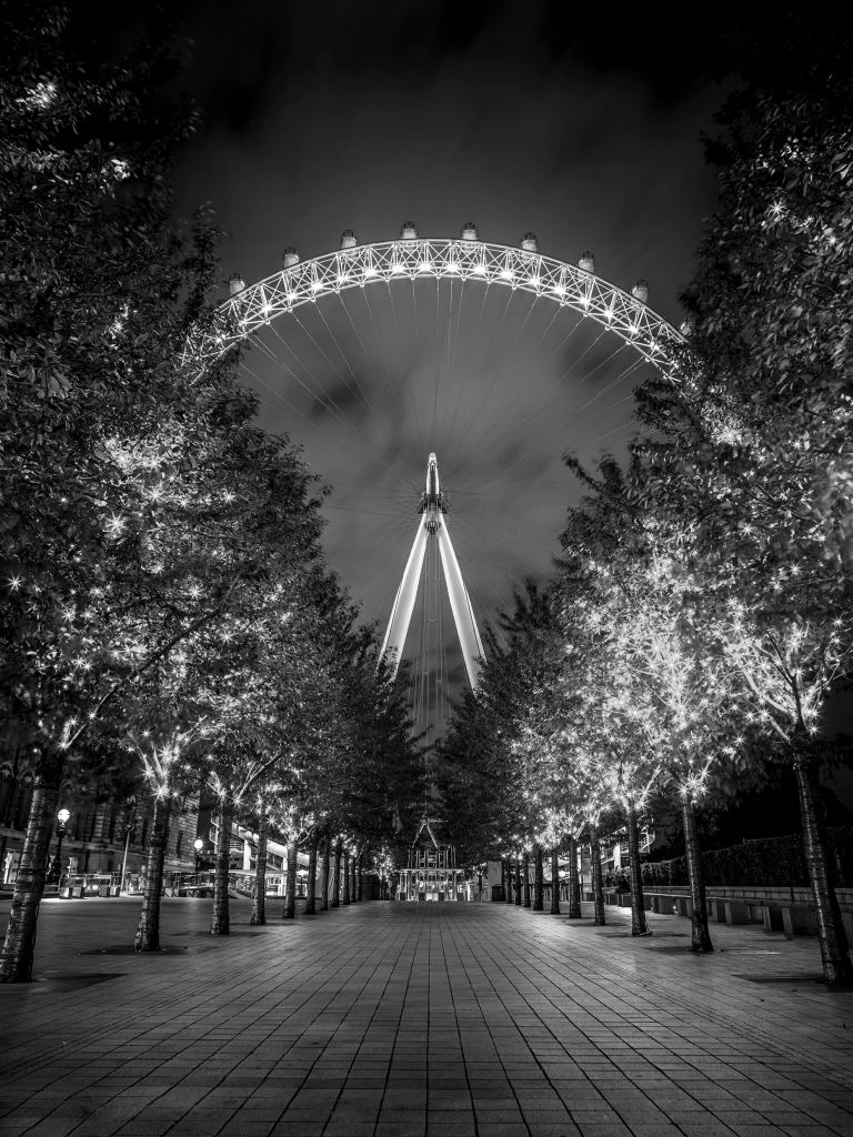 London Eye at night