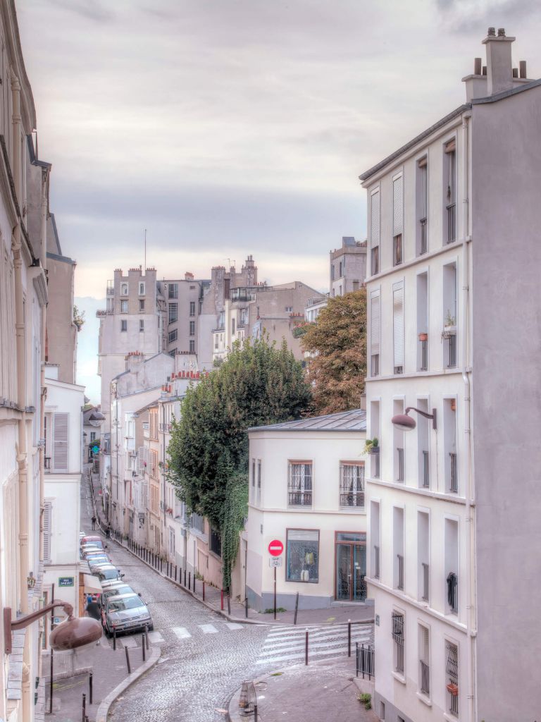 View of streets in Paris, France