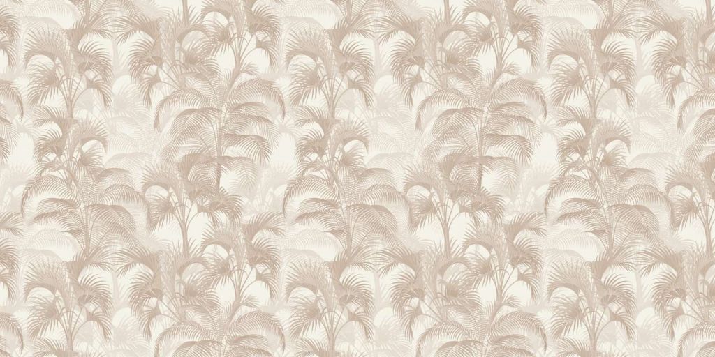 Palmiers tropicaux vintage - beige