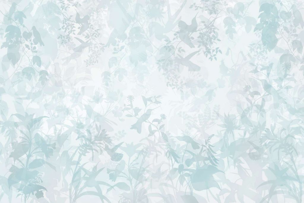 Symphonie de jardin en bleu