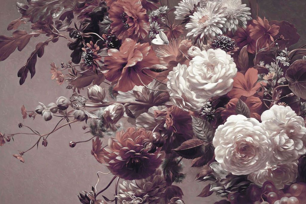 Grand bouquet avec des coquelicots orange