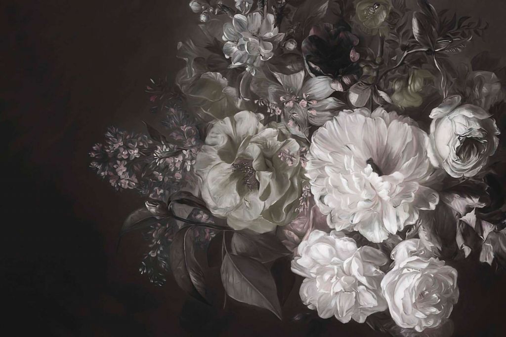 Bouquet avec lilas vert