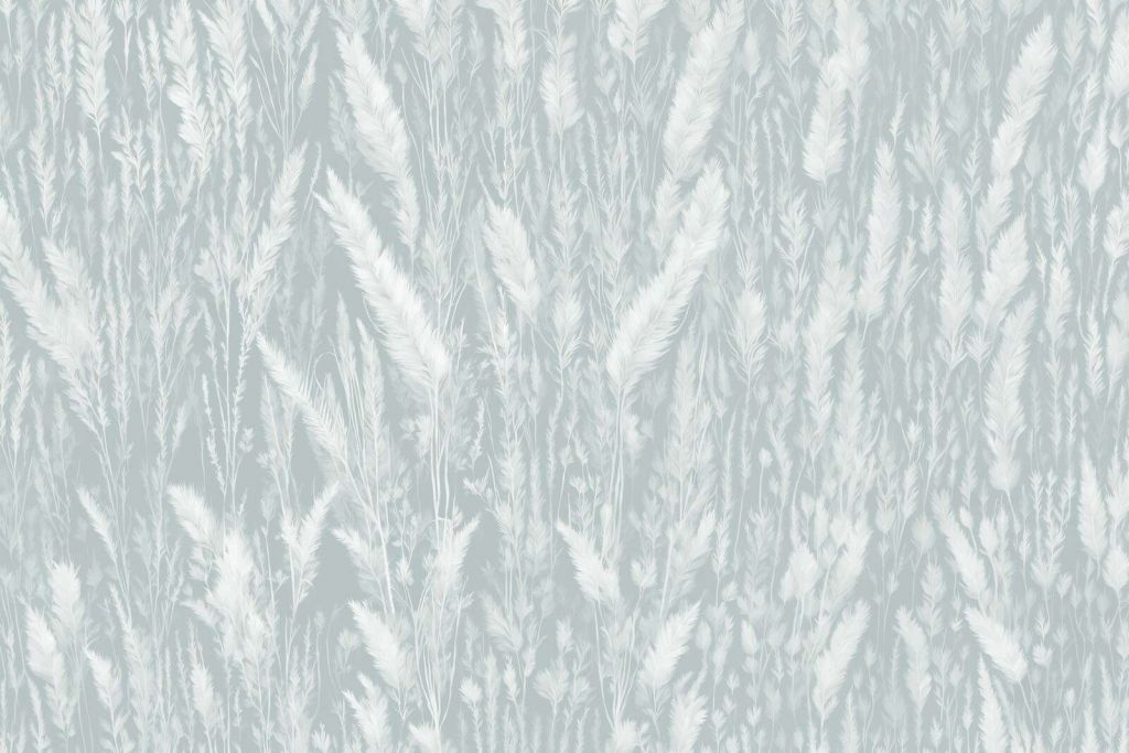 Mur de graminées - vert menthe