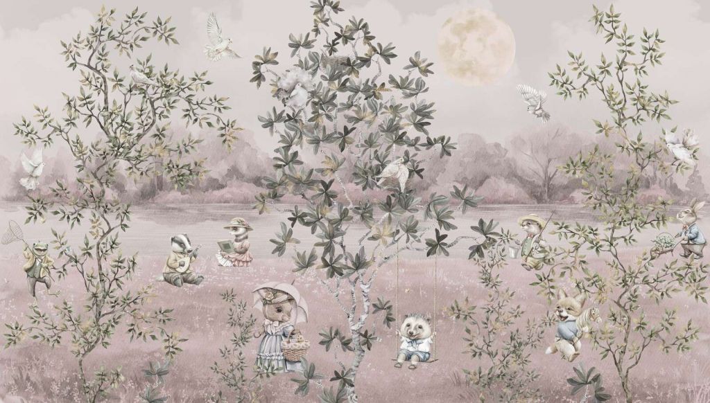 Animaux Vintage - Rose