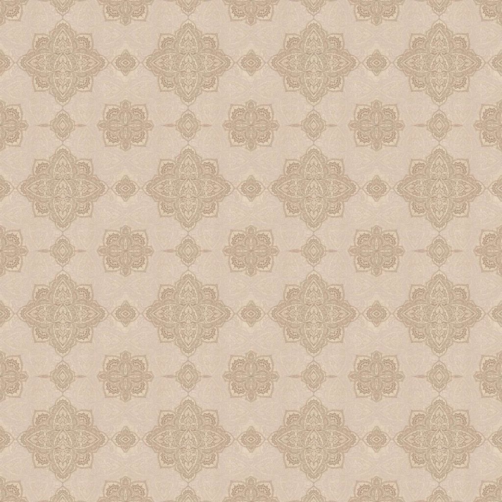 motif médaillon oriental beige