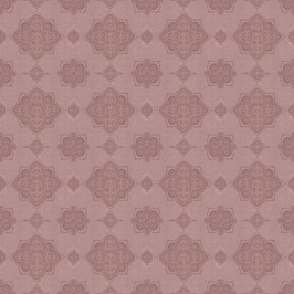 motif de médaillon oriental mauve