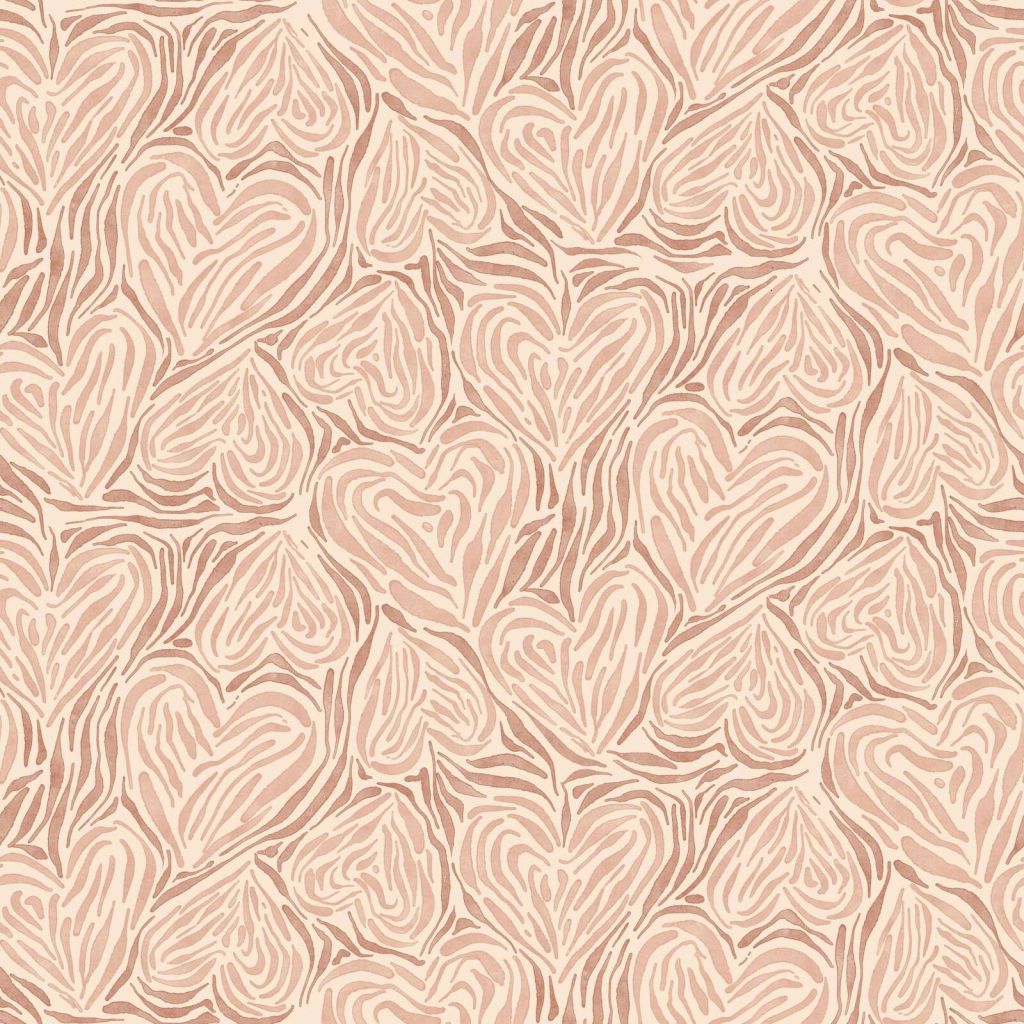 Feuilles organiques en rose poudré