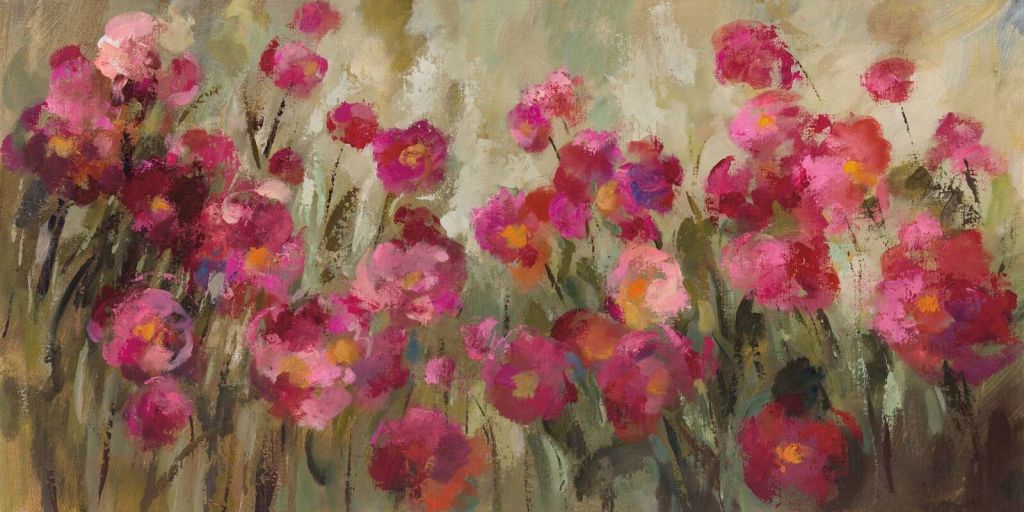 Fleurs rouges flamboyantes en été