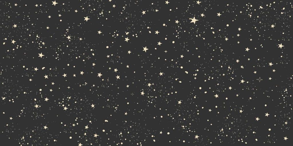 Doux champ d'étoiles dans la nuit noire