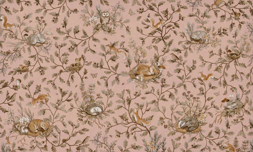 Playful Woods - Vintage - Pink