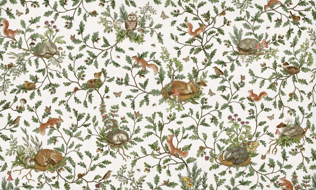 Playful Woods - White