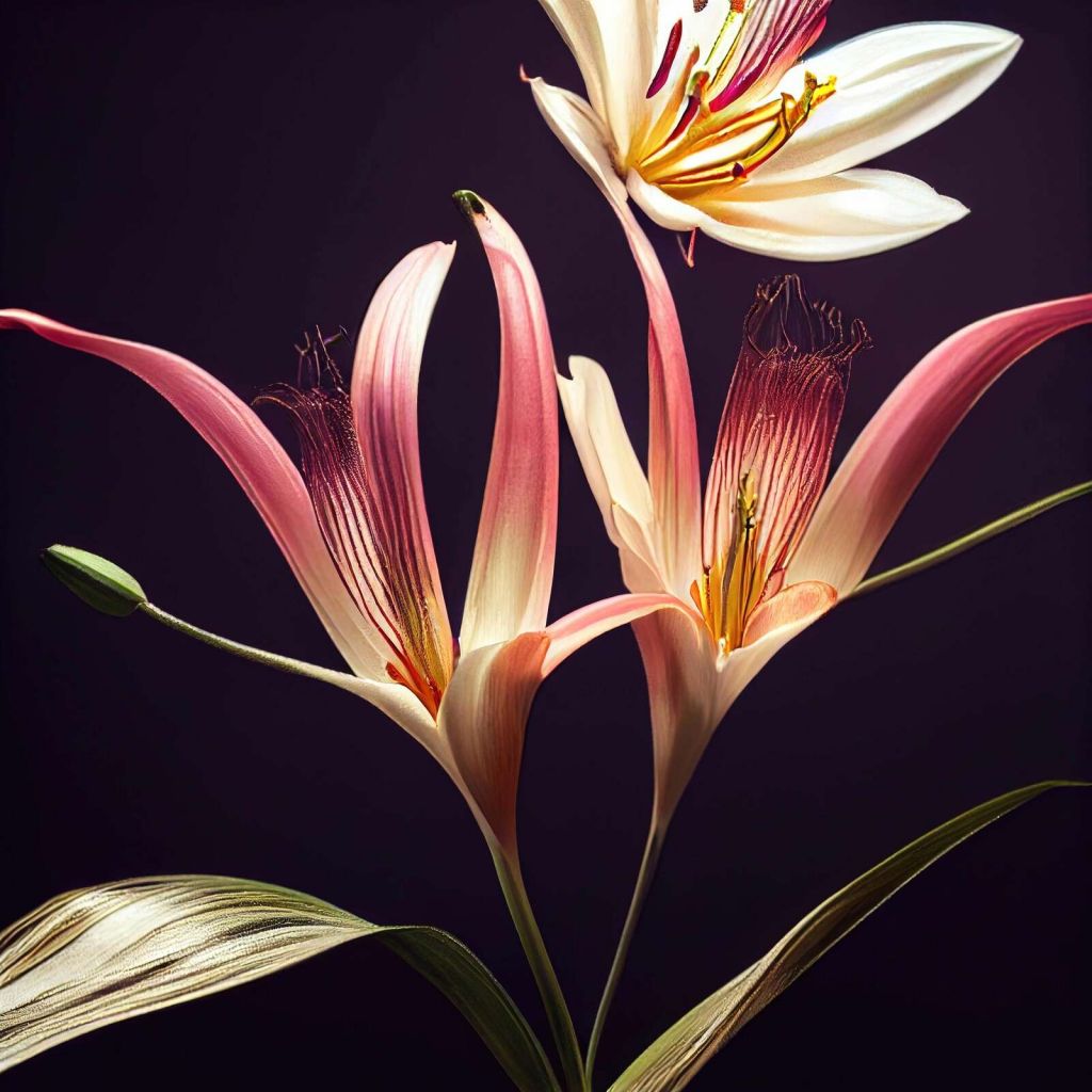 Fleur de lys asiatique Macro