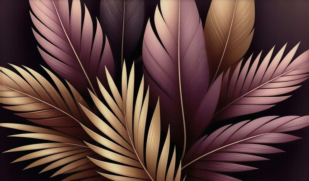 Douces plumes dans des teintes chaudes