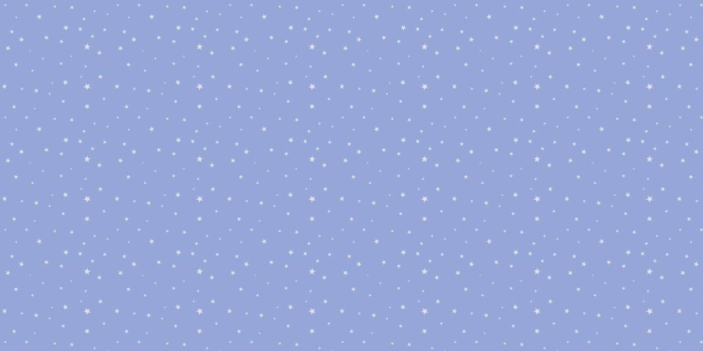 Étoiles blanches sur bleu lavande