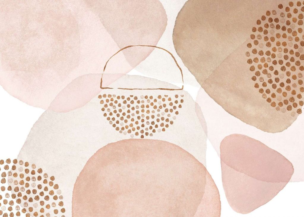 Style boho du milieu du siècle couleur pêche blush