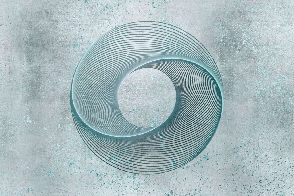 Geometrical line art circle