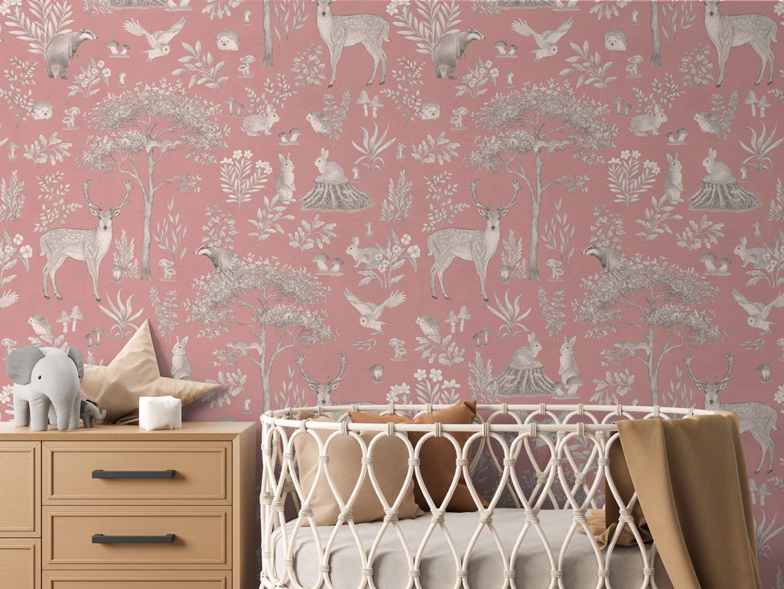 Fantastic Forest - Vintage Pink - 90