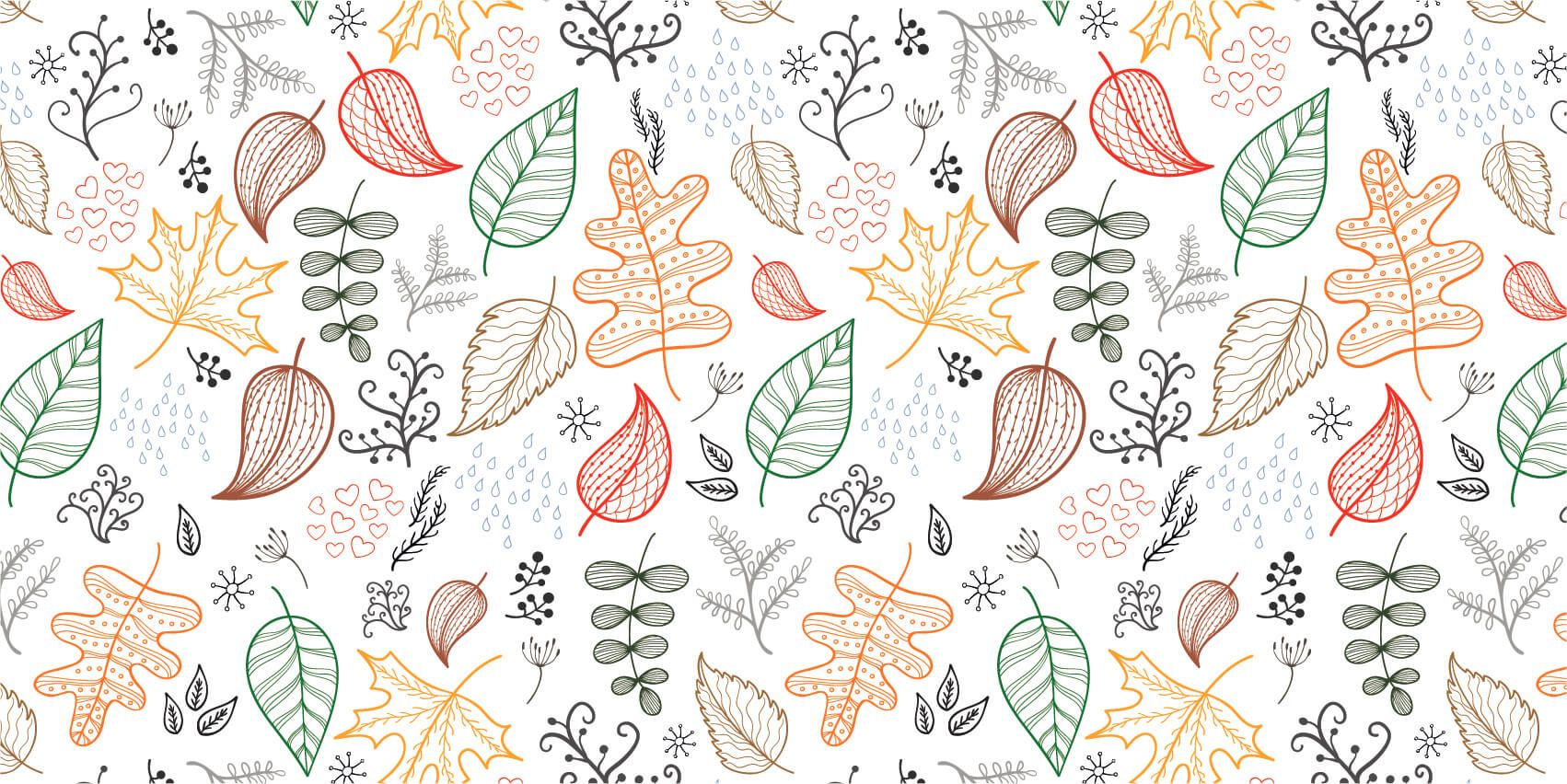 Leaves - Feuilles d'automne dessinées - Chambre d'hobby