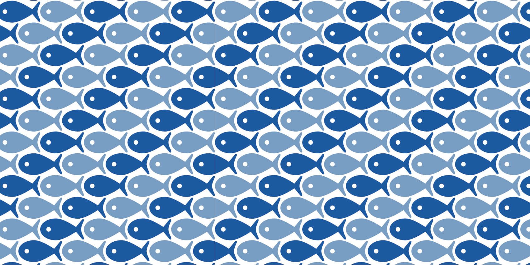 Aquatic Animals - Poisson bleu - Chambre des enfants