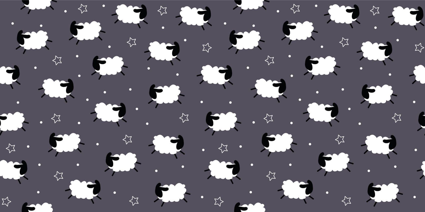 Other - Moutons sur fond sombre - Chambre de bébé