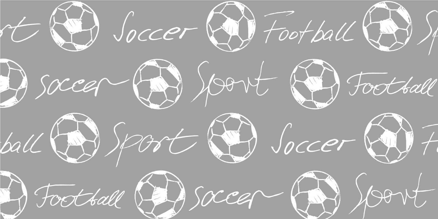 Football - Ballons de football et texte - Chambre des enfants