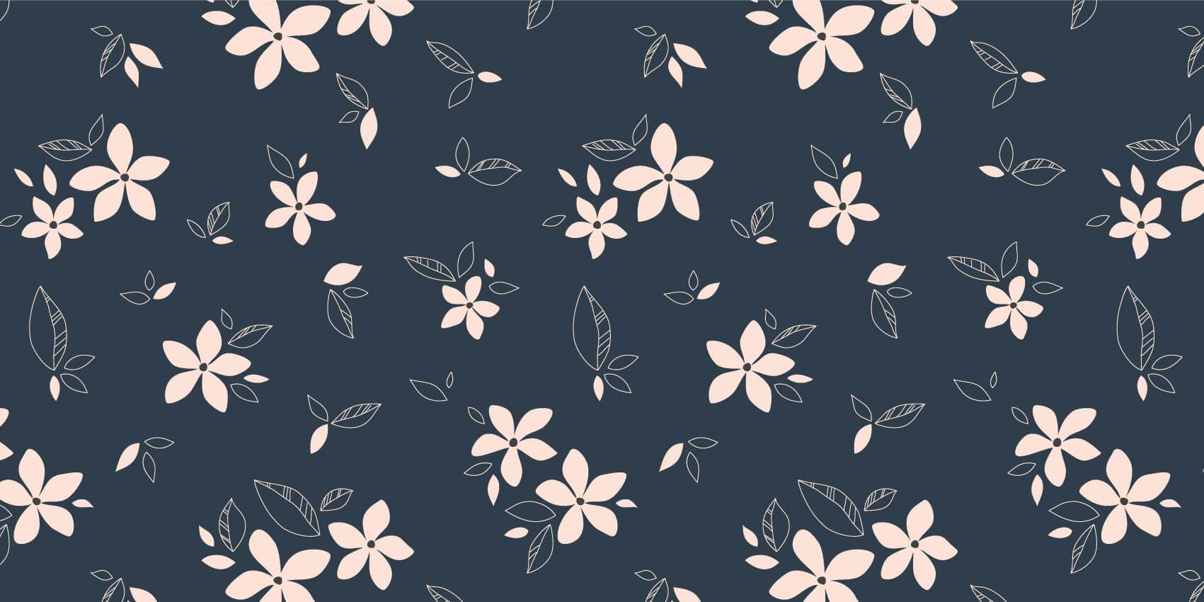 Patterns for Kidsroom - Motif floral rose - Chambre des enfants