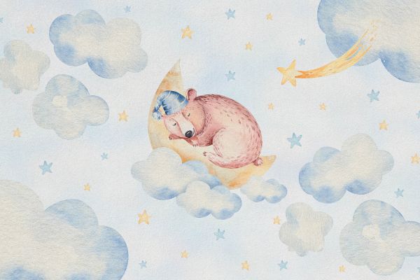 Ours endormi dans les nuages