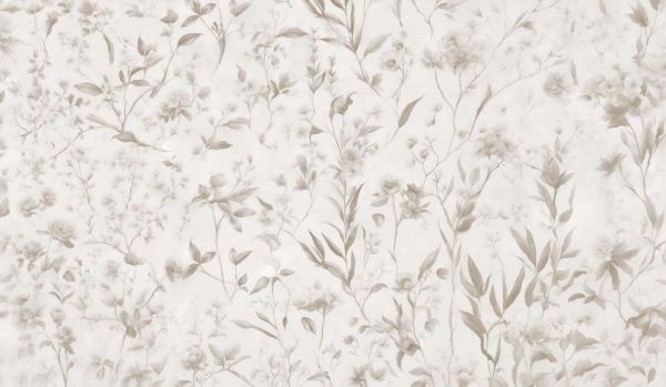 Herbier délicat - brun doux