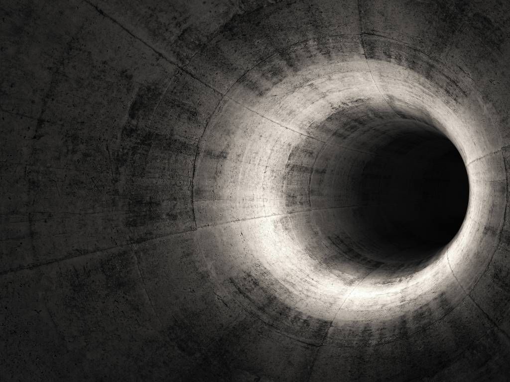 Tunnel 3D en béton main product photo