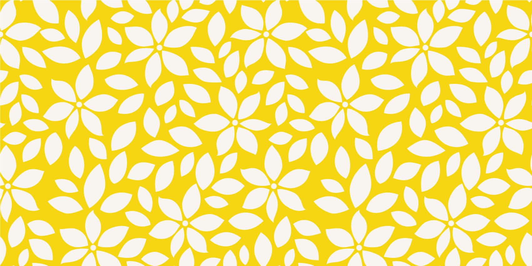 Motif fleur jaune main product photo