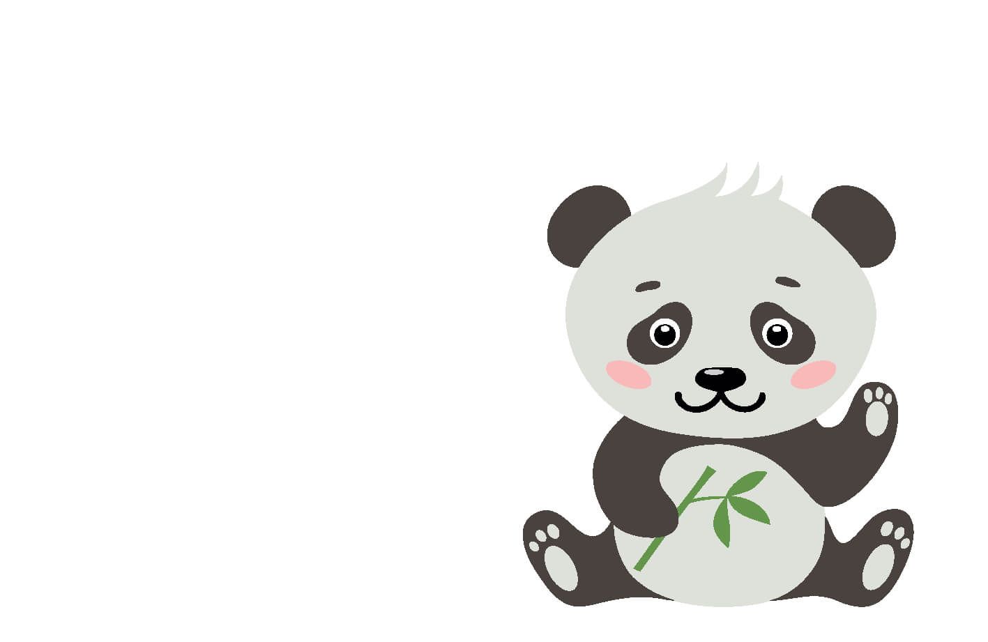 Bébé panda main product photo