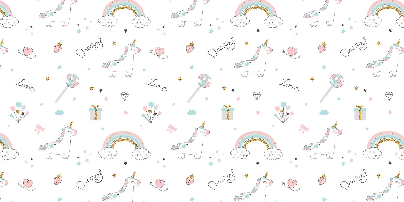 Licornes, arcs-en-ciel et paillettes Licornes, arcs-en-ciel et paillettes