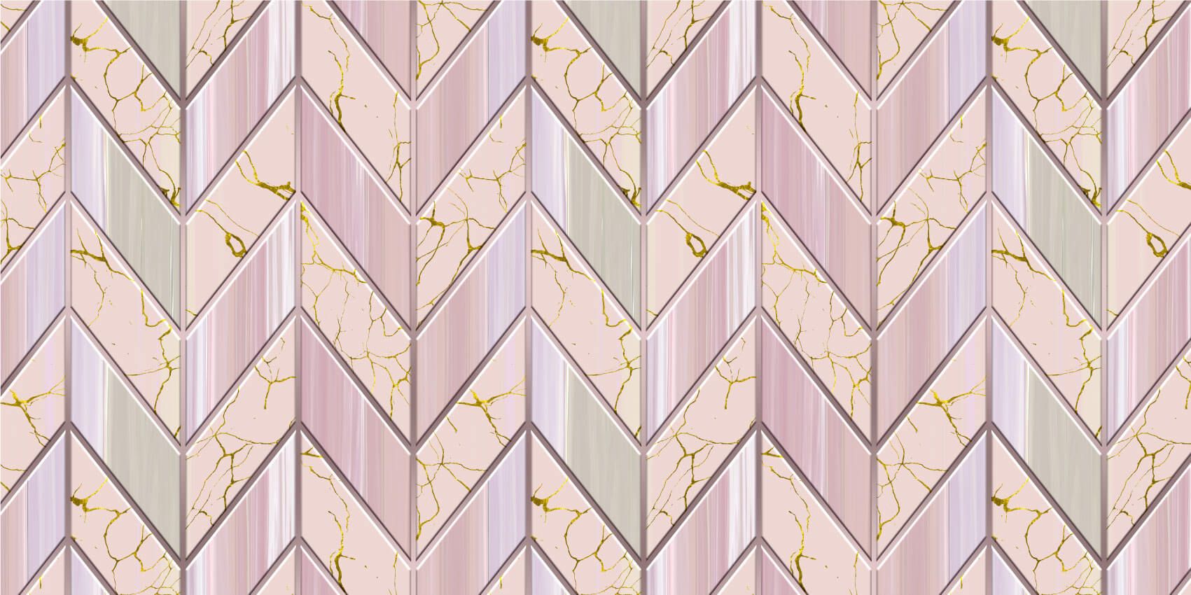 Motif de tuiles rose