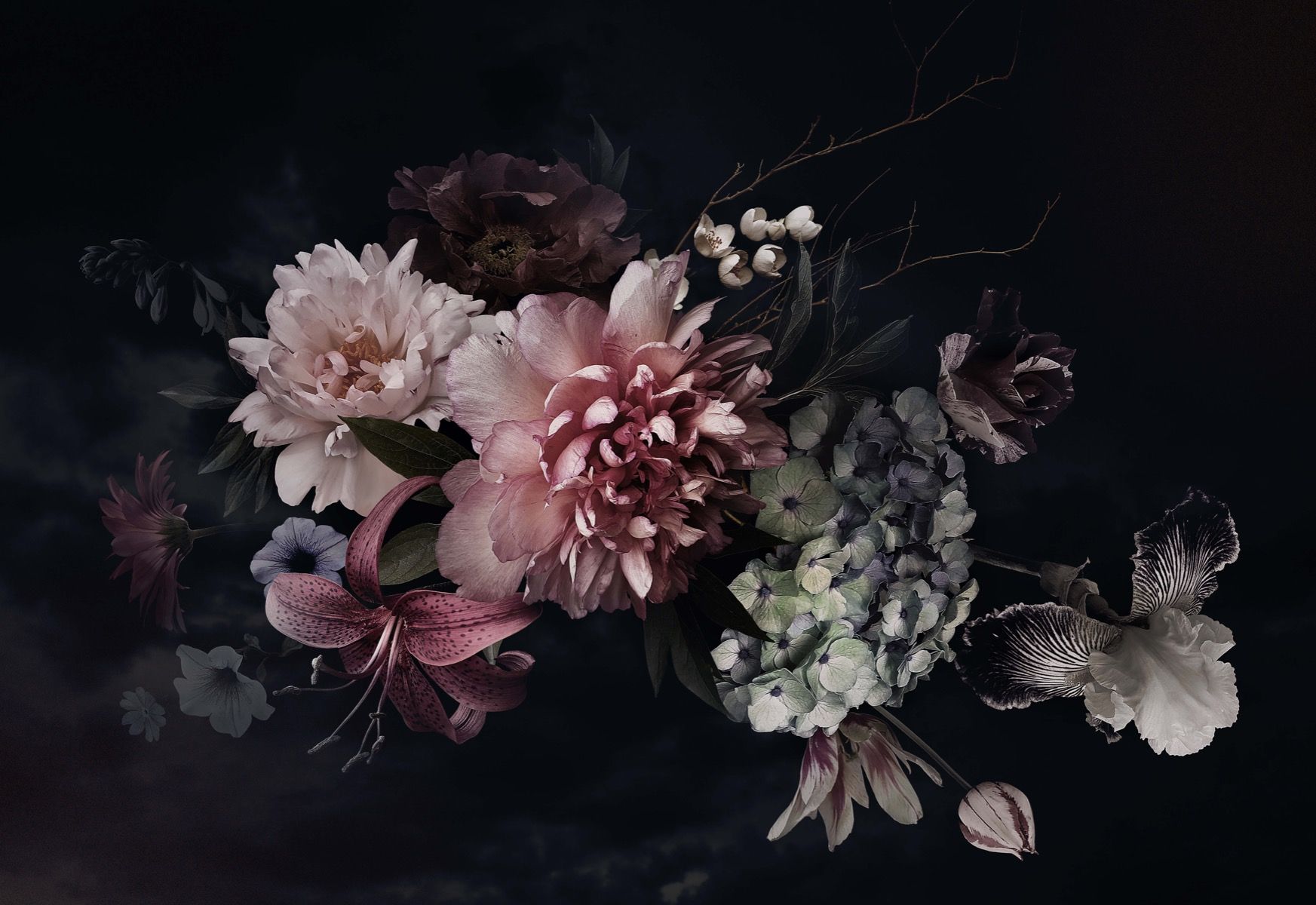 Bouquet de fleurs Vintage main product photo