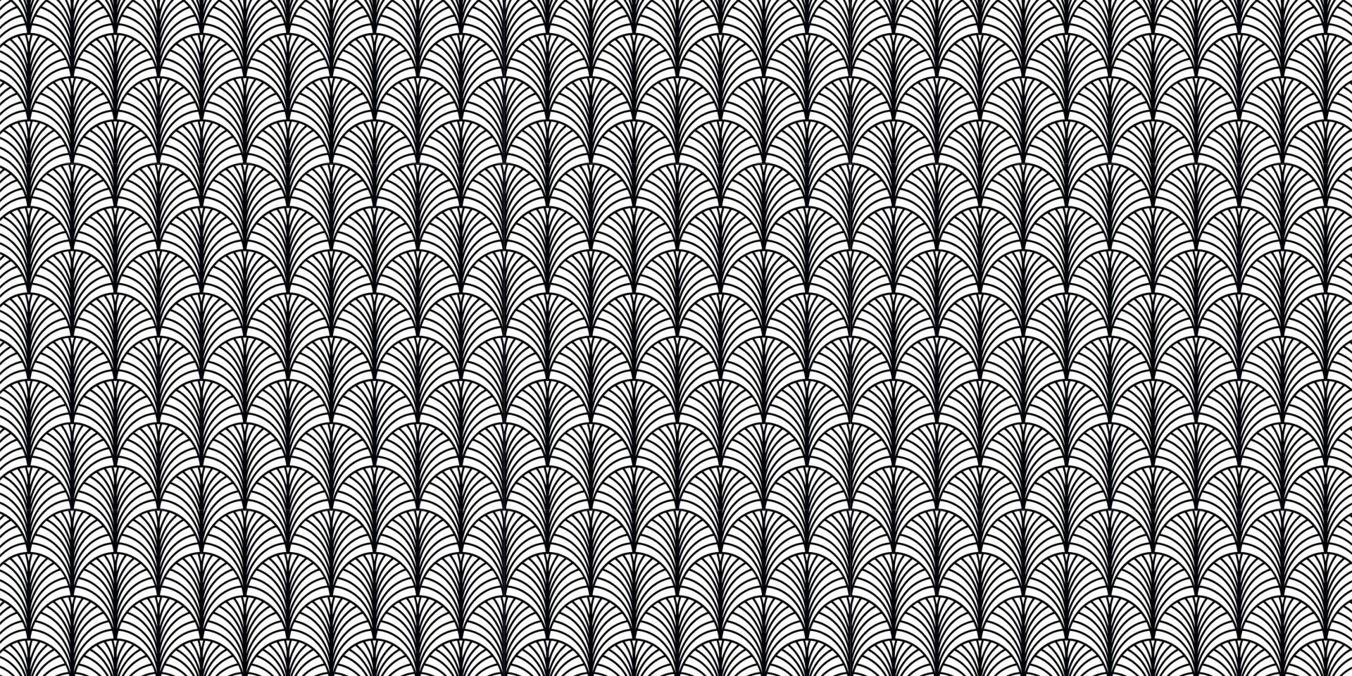 Palmette noir et blanc