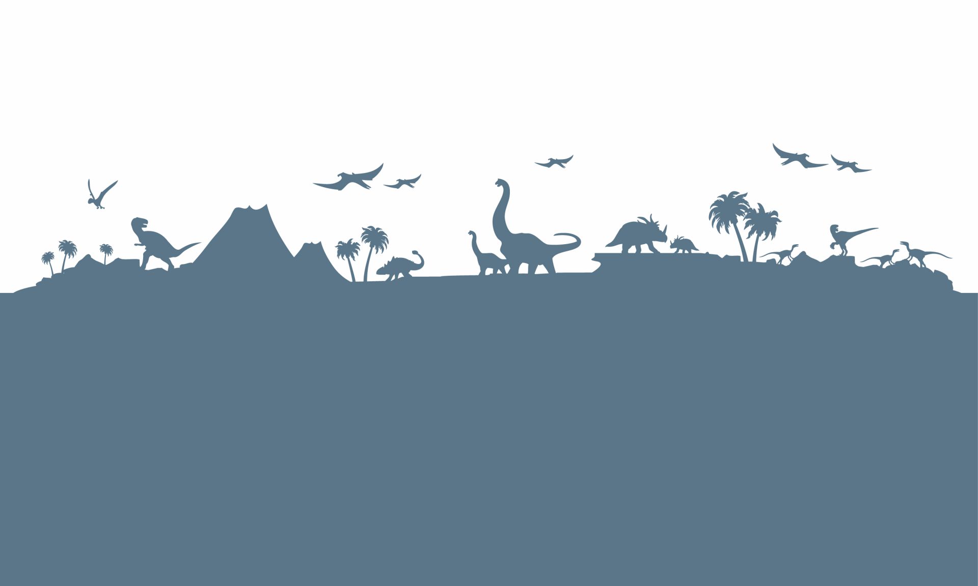 Silhouettes de dinos