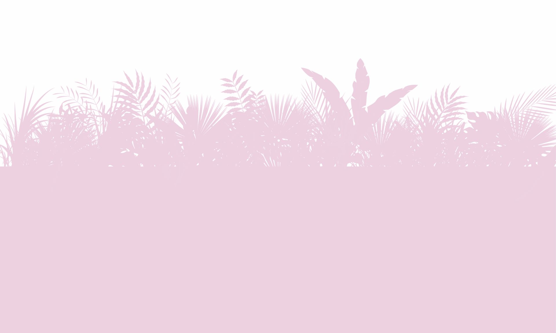 Silhouettes feuilles de palmier, rose